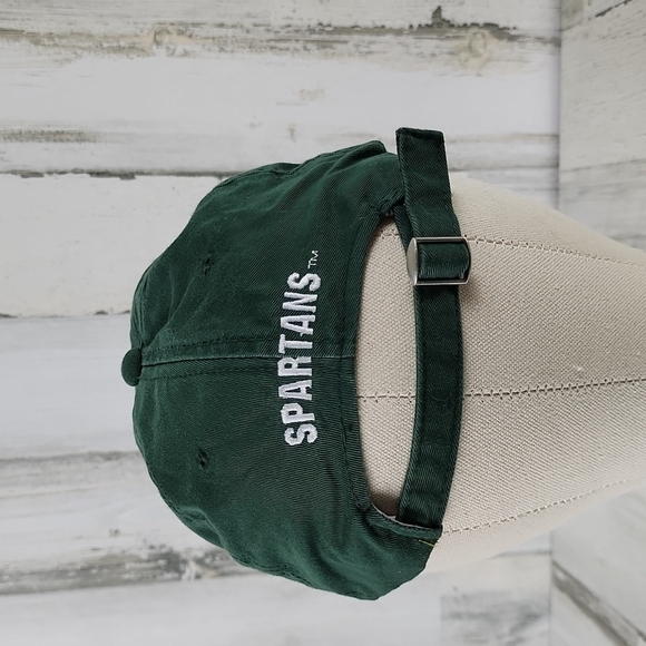 Michigan State Spartans green embroidered baseball hat cap adjustable - Picture 4 of 10